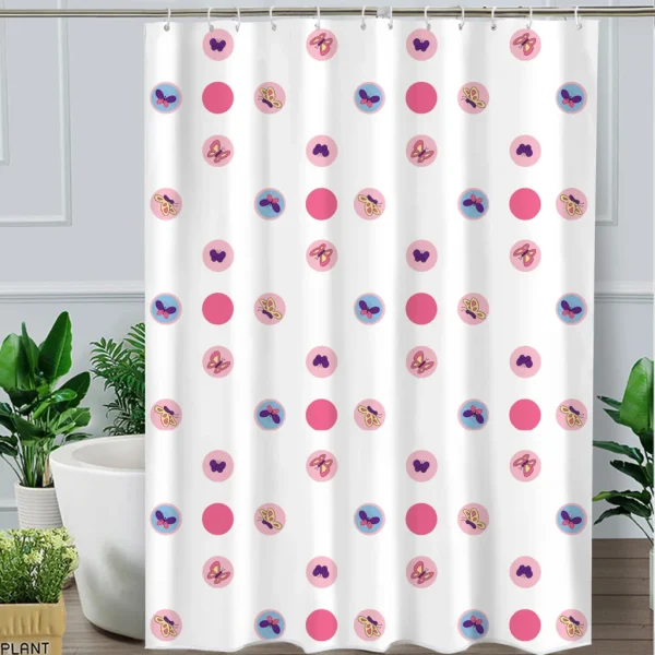 Hai Zhi Dian Polyester Shower Curtain #YD001-1