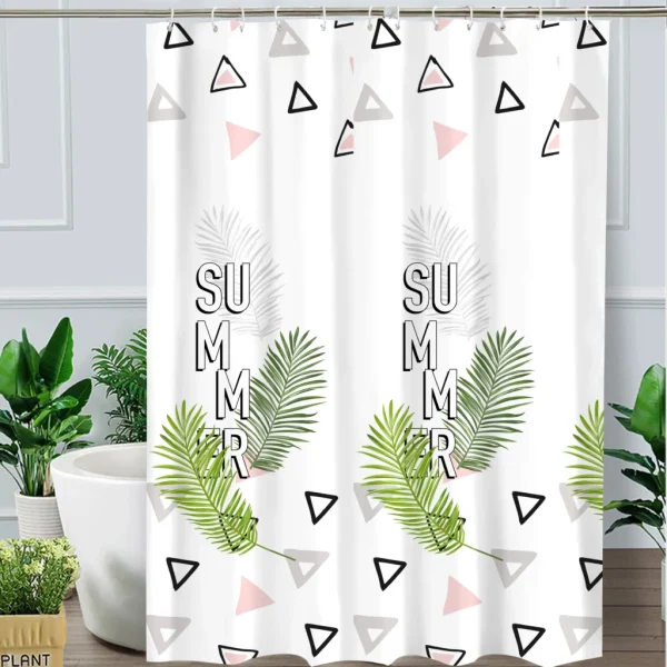 Hai Zhi Dian Polyester Shower Curtain #YD003-2