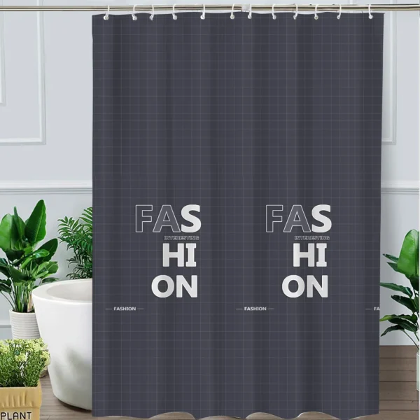 Hai Zhi Dian Polyester Shower Curtain #YD005