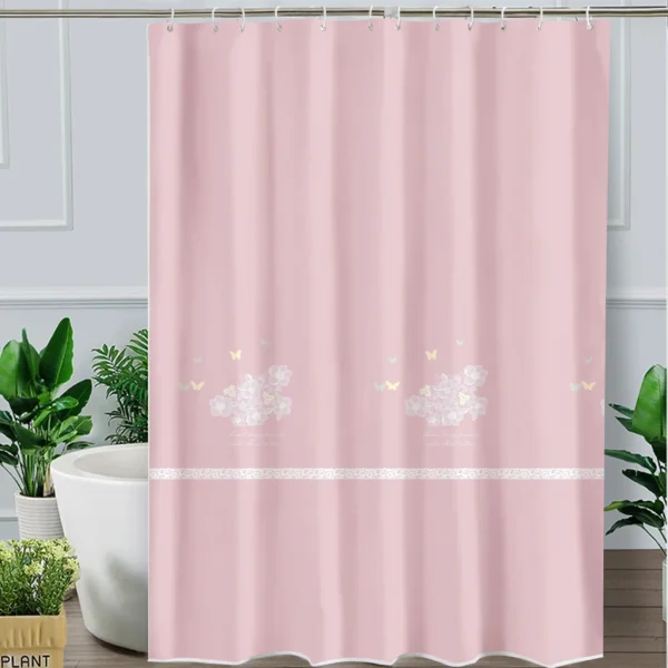 Hai Zhi Dian Polyester Shower Curtain #YD007