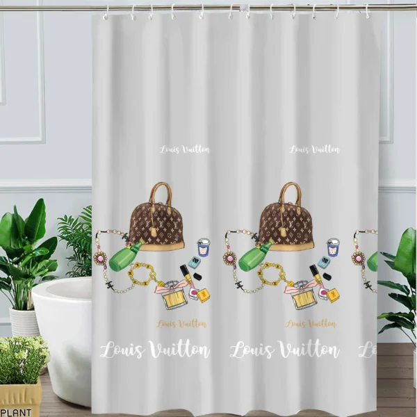 Hai Zhi Dian Polyester Shower Curtain #YD010