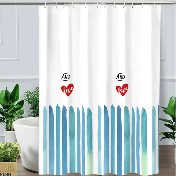 Hai Zhi Dian Polyester Shower Curtain #YD016