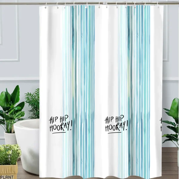 Hai Zhi Dian Polyester Shower Curtain #YD017