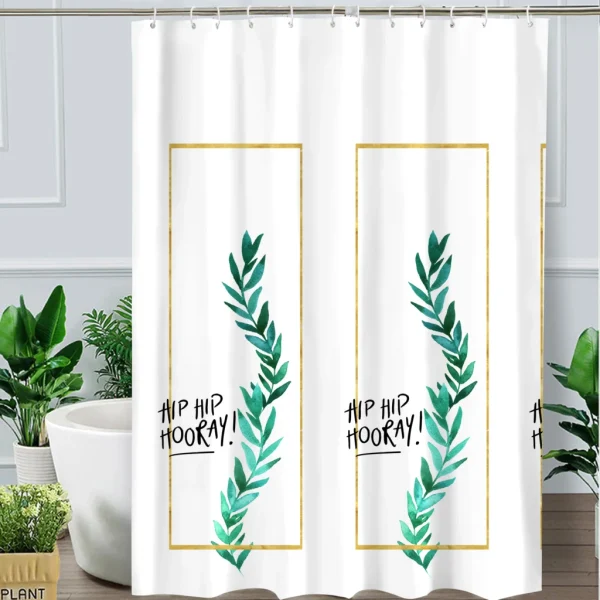 Hai Zhi Dian Polyester Shower Curtain #YD018