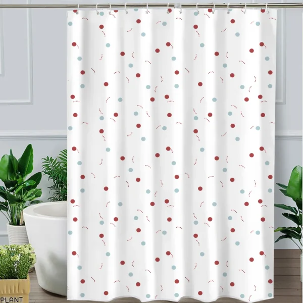 Hai Zhi Dian Polyester Shower Curtain #YD021-1