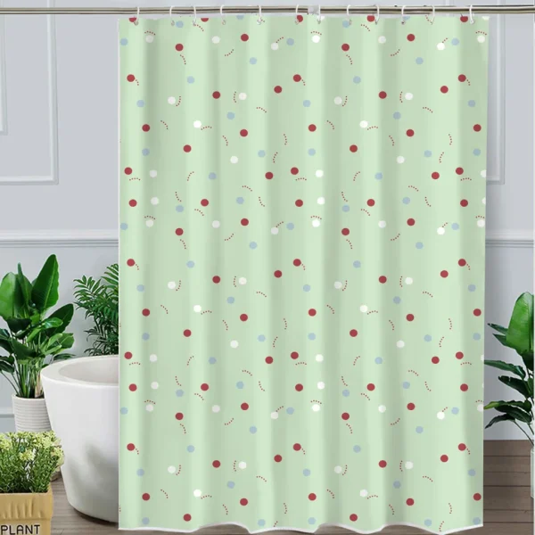 Hai Zhi Dian Polyester Shower Curtain #YD021-2