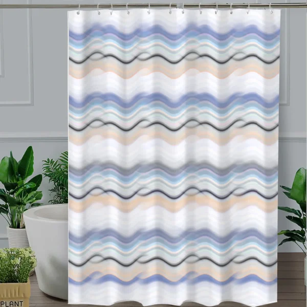 Hai Zhi Dian Polyester Shower Curtain #YD022