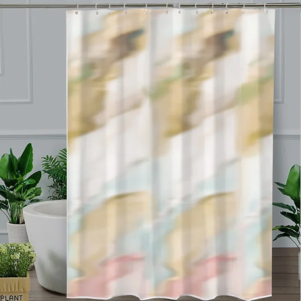 Hai Zhi Dian Polyester Shower Curtain #YD030