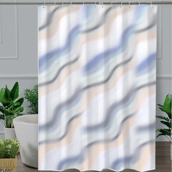 Hai Zhi Dian Polyester Shower Curtain #YD032