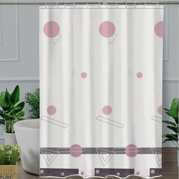 Hai Zhi Dian Polyester Shower Curtain #YD033