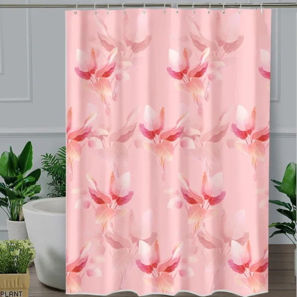 Hai Zhi Dian Polyester Shower Curtain #YD038