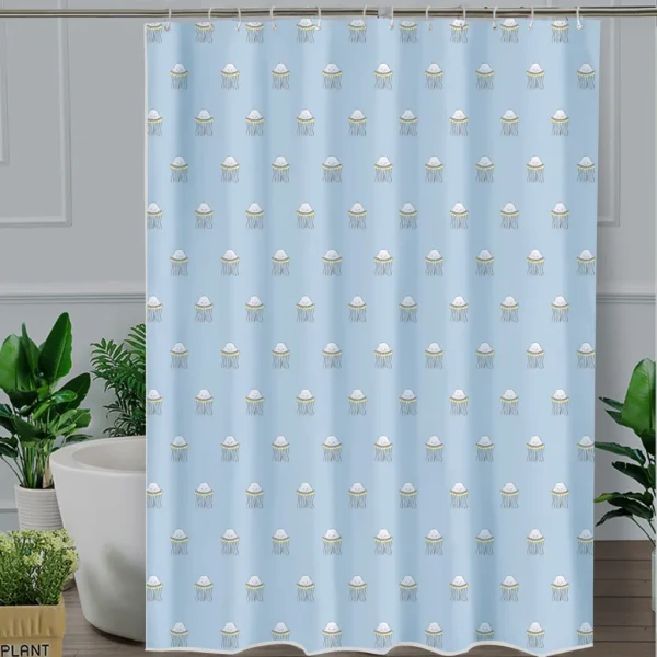 Hai Zhi Dian Polyester Shower Curtain #YD039