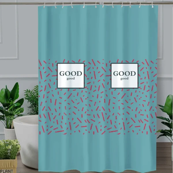 Hai Zhi Dian Polyester Shower Curtain #YD040