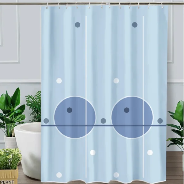 Hai Zhi Dian Polyester Shower Curtain #YD046