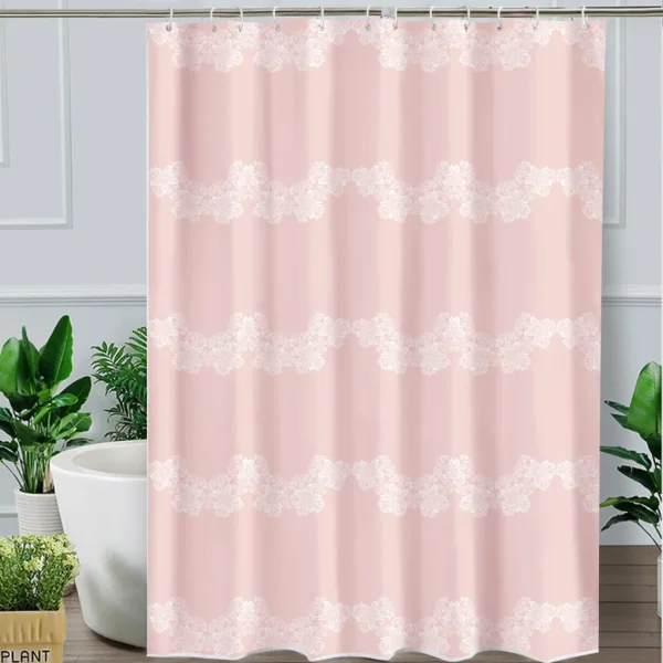 Hai Zhi Dian Polyester Shower Curtain #YD047