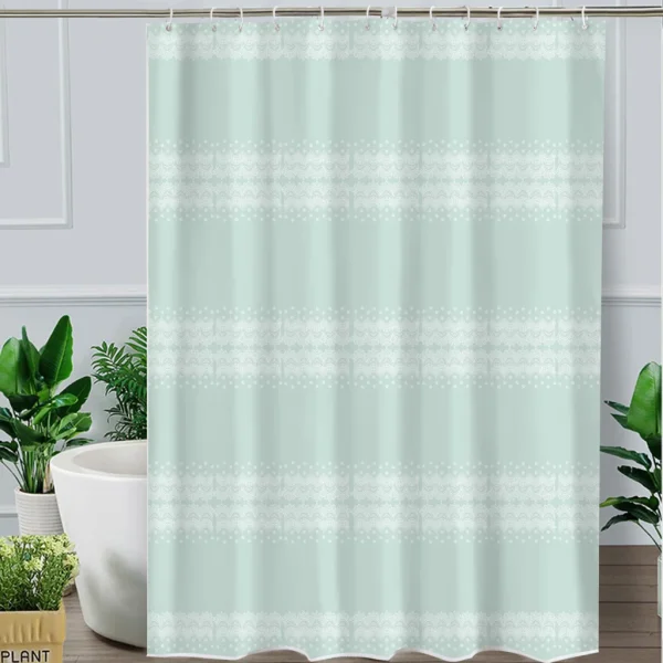 Hai Zhi Dian Polyester Shower Curtain #YD048