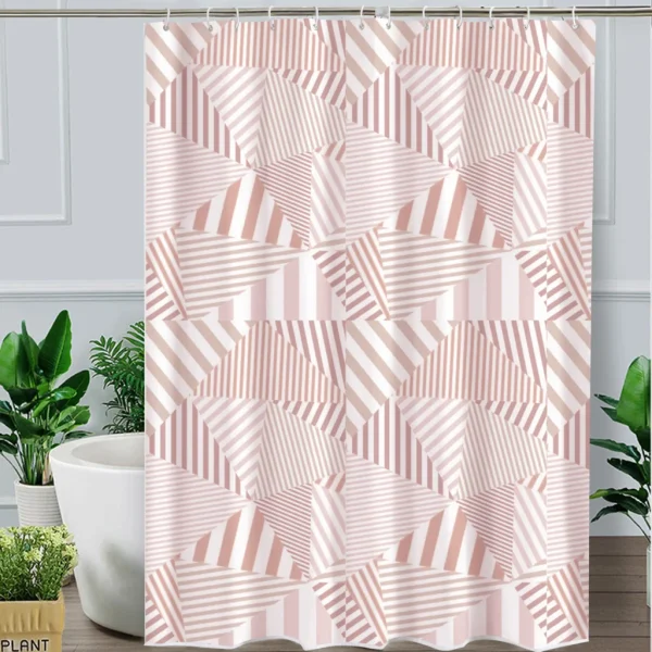 Hai Zhi Dian Polyester Shower Curtain #YD050