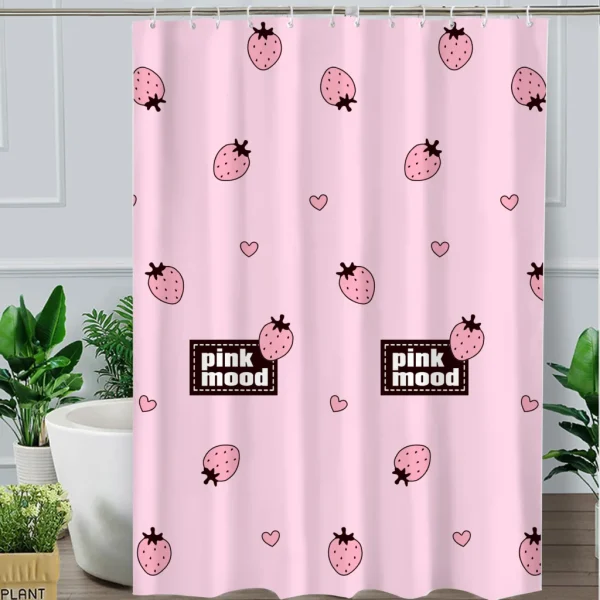 Hai Zhi Dian Polyester Shower Curtain #YD057