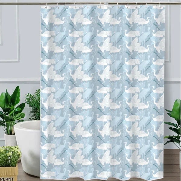 Hai Zhi Dian Polyester Shower Curtain #YD067