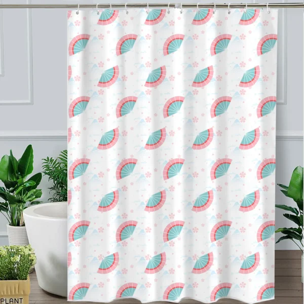 Hai Zhi Dian Polyester Shower Curtain #YD068