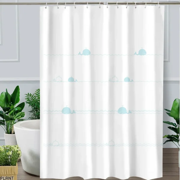 Hai Zhi Dian Polyester Shower Curtain #YD074