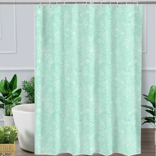 Hai Zhi Dian Polyester Shower Curtain #YD085