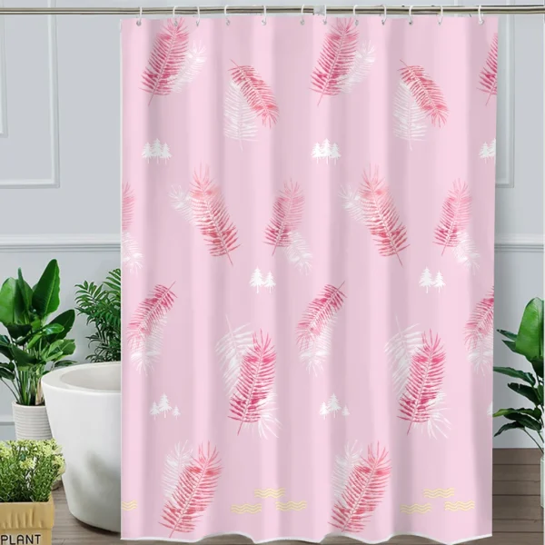 Hai Zhi Dian Polyester Shower Curtain #YD089