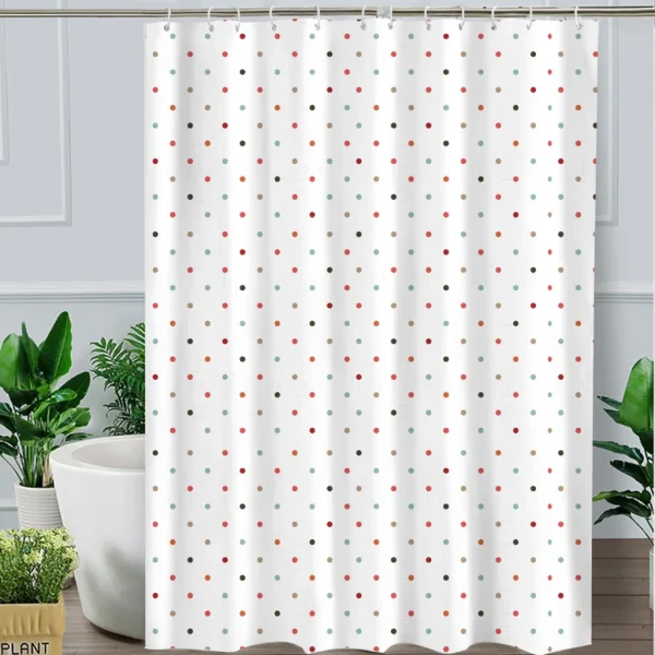 Hai Zhi Dian Polyester Shower Curtain #YD095