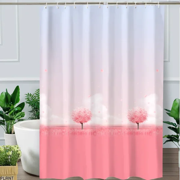 Hai Zhi Dian Polyester Shower Curtain #YD101