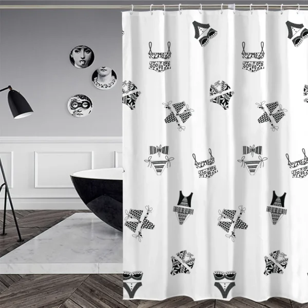 Hai Zhi Dian Polyester Shower Curtain #YD103