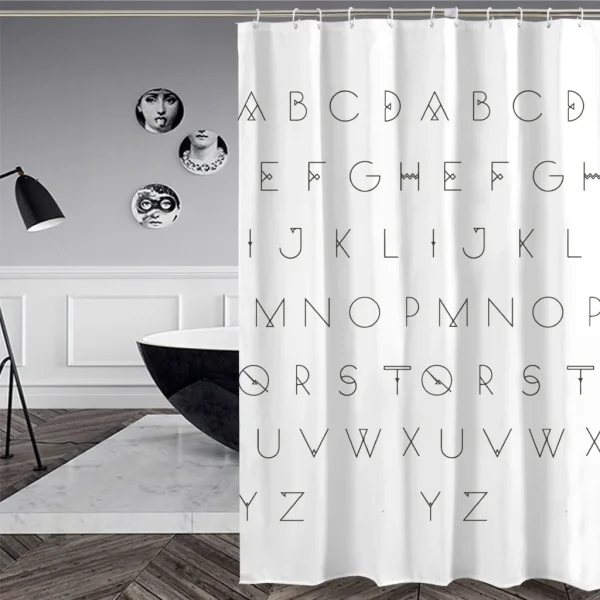 Hai Zhi Dian Polyester Shower Curtain #YD104