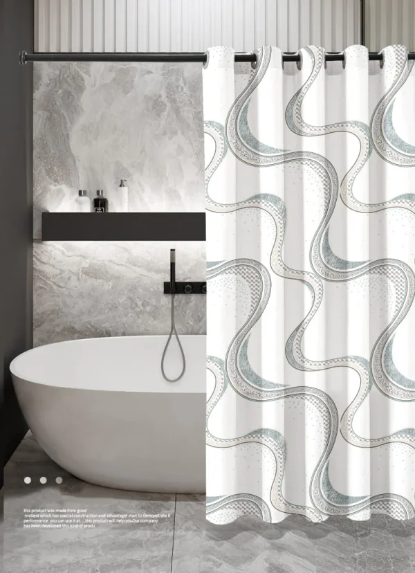 Hai Zhi Dian Polyester Shower Curtain #YD114-1