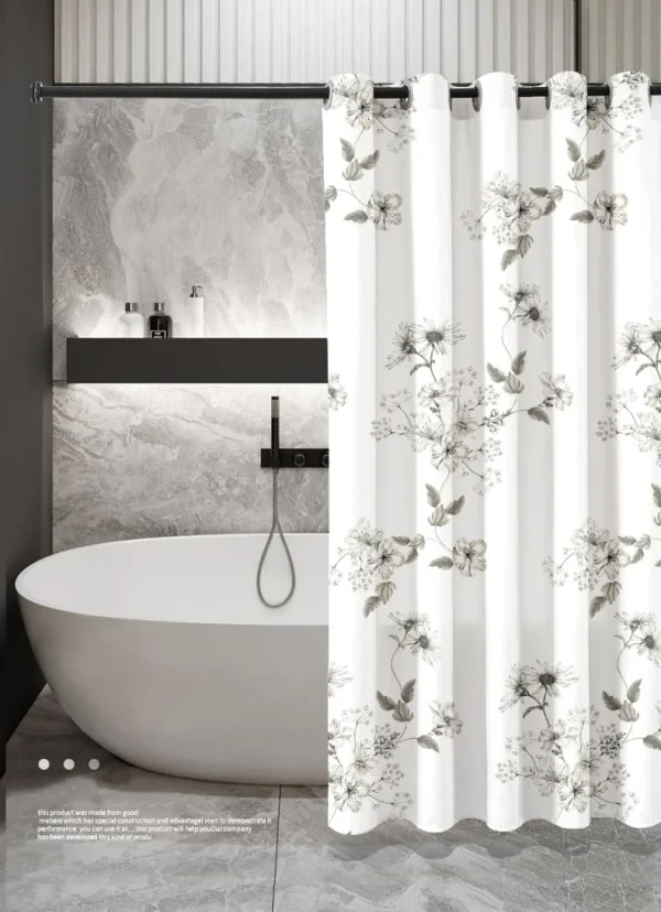 Hai Zhi Dian Polyester Shower Curtain #YD128-3