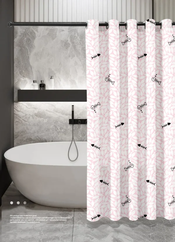 Hai Zhi Dian Polyester Shower Curtain #YD135-2