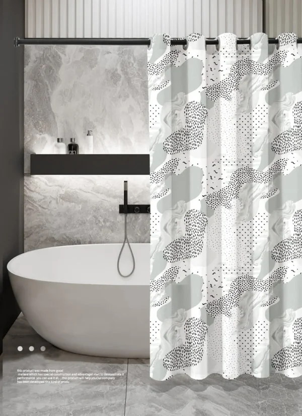 Hai Zhi Dian Polyester Shower Curtain #YD154-3