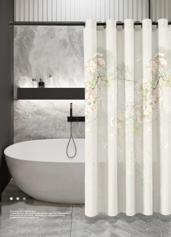 Hai Zhi Dian Polyester Shower Curtain #YD156-2