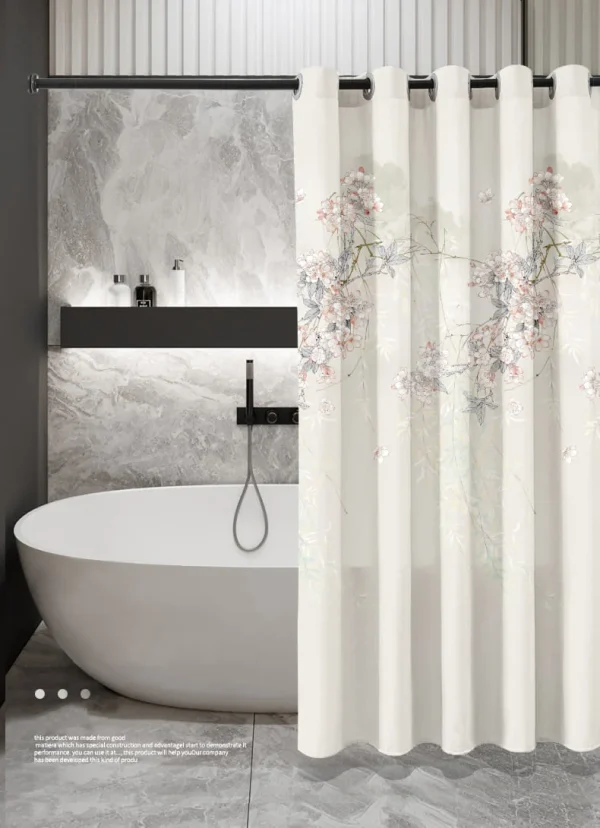 Hai Zhi Dian Polyester Shower Curtain #YD156-3