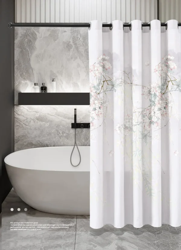 Hai Zhi Dian Polyester Shower Curtain #YD156-4