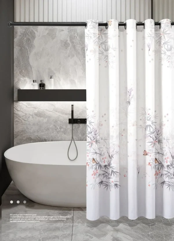 Hai Zhi Dian Polyester Shower Curtain #YD157-2