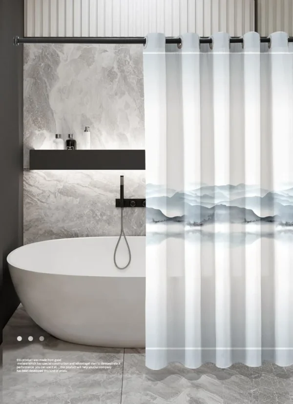 Hai Zhi Dian Polyester Shower Curtain #YD158-1