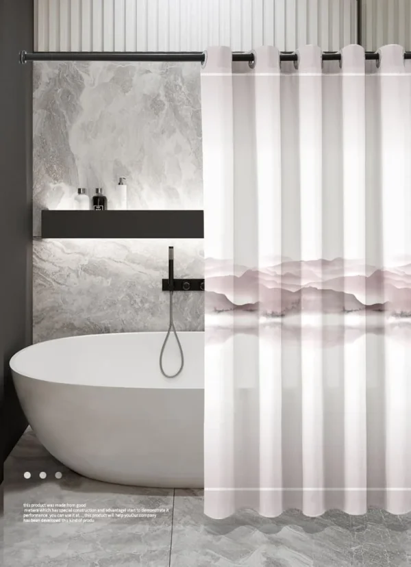 Hai Zhi Dian Polyester Shower Curtain #YD158-2