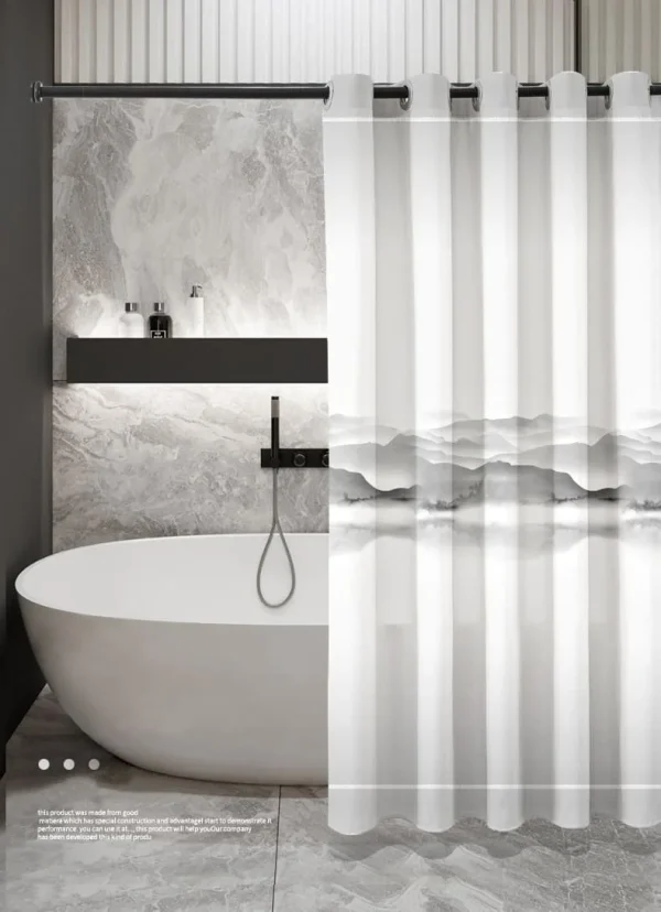 Hai Zhi Dian Polyester Shower Curtain #YD158-3