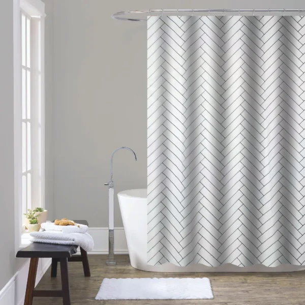 Hai Zhi Dian Polyester Shower Curtain #YD167