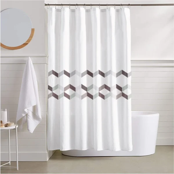 Hai Zhi Dian Polyester Shower Curtain #YD178-3