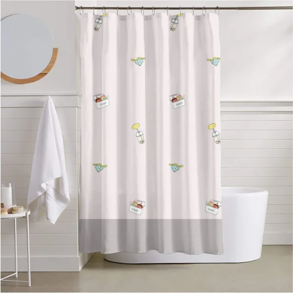 Hai Zhi Dian Polyester Shower Curtain #YD188-2