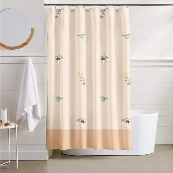 Hai Zhi Dian Polyester Shower Curtain #YD188-3