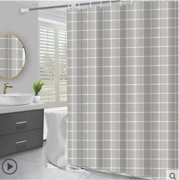 Hai Zhi Dian Polyester Shower Curtain #YD196