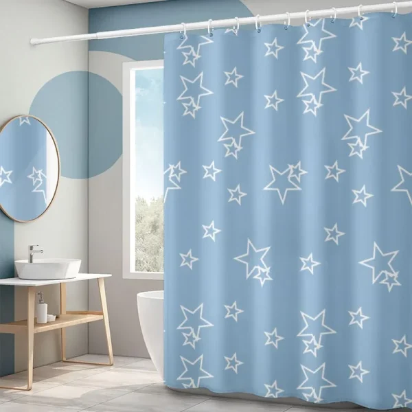 Hai Zhi Dian Polyester Shower Curtain #YD202