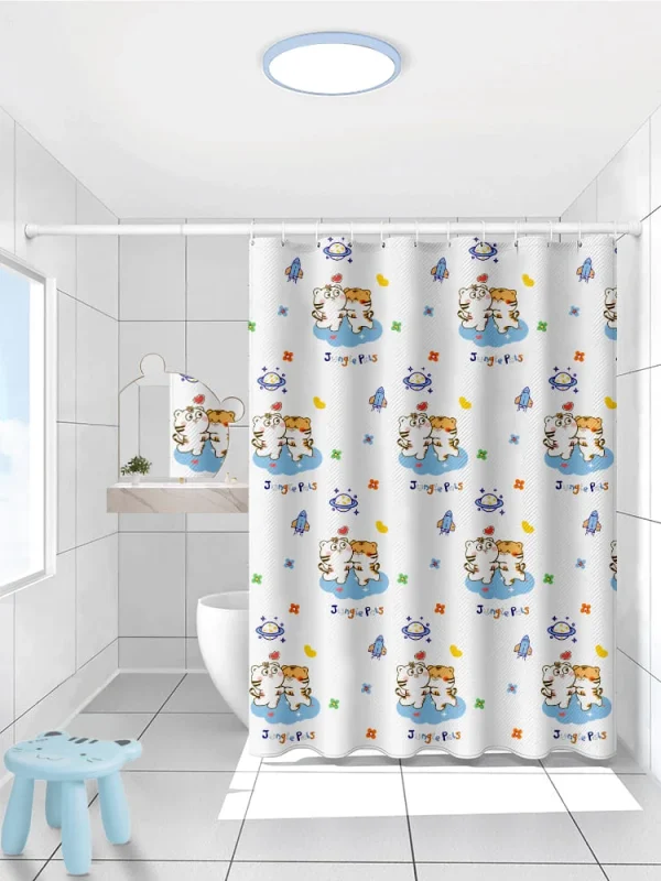 Hai Zhi Dian Polyester Shower Curtain #YD203