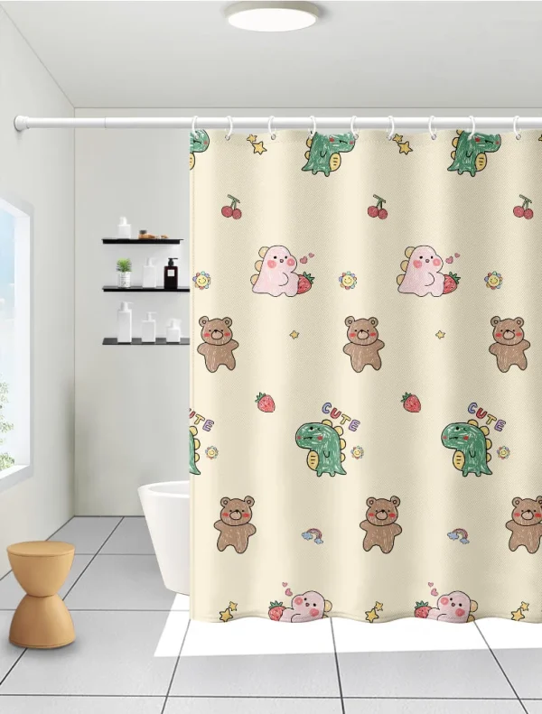 Hai Zhi Dian Polyester Shower Curtain #YD204